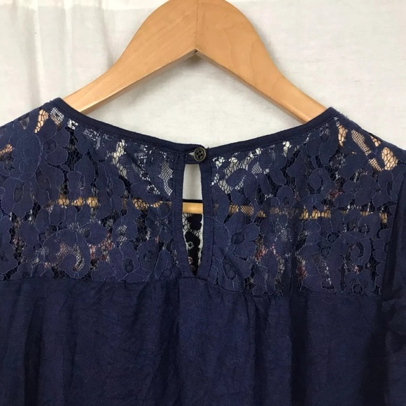 Altar'd State Women's Boho Embroidered Short Sleeve Peasant Shirt M - Picture 4 of 6